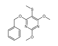 2,4-dimethoxy-5-methylsulfanyl-6-phenylmethoxypyrimidine结构式
