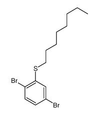 1,4-dibromo-2-octylsulfanylbenzene结构式