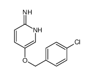 5-[(4-chlorophenyl)methoxy]pyridin-2-amine结构式