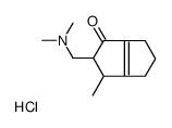 2-[(dimethylamino)methyl]-3-methyl-3,4,5,6-tetrahydro-2H-pentalen-1-one,hydrochloride结构式