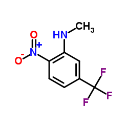 N-Methyl-2-nitro-5-(trifluoromethyl)aniline结构式
