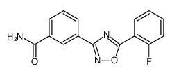 Benzamide, 3-[5-(2-fluorophenyl)-1,2,4-oxadiazol-3-yl]结构式