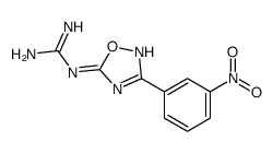 2-[3-(3-nitrophenyl)-1,2,4-oxadiazol-5-yl]guanidine结构式