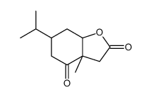 3a-methyl-6-propan-2-yl-5,6,7,7a-tetrahydro-3H-1-benzofuran-2,4-dione结构式