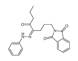 2-[5-oxo-4-(phenylhydrazinylidene)octyl]isoindole-1,3-dione结构式