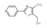 5-(羟甲基)-4-甲基-2-吡啶-4-基-1,3-噻唑结构式