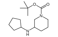 1-Boc-3-环戊基氨基哌啶结构式