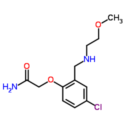 2-(4-CHLORO-2-(((2-METHOXYETHYL)AMINO)METHYL)PHENOXY)ACETAMIDE结构式