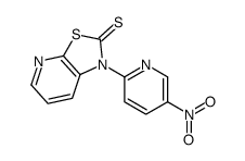 1-(5-nitropyridin-2-yl)-[1,3]thiazolo[5,4-b]pyridine-2-thione结构式