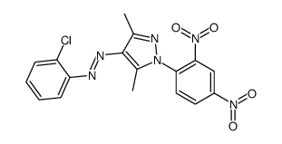 (2-chlorophenyl)-[1-(2,4-dinitrophenyl)-3,5-dimethylpyrazol-4-yl]diazene Structure