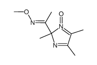 2-(1-methoxyiminoethyl)-2,4,5-trimethyl-2H-imidazole 1-oxide Structure