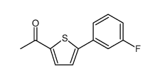 Ethanone, 1-[5-(3-fluorophenyl)-2-thienyl] Structure