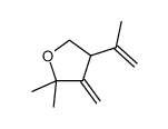 2,2-dimethyl-3-methylidene-4-prop-1-en-2-yloxolane结构式