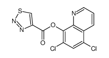(5,7-dichloroquinolin-8-yl) thiadiazole-4-carboxylate Structure