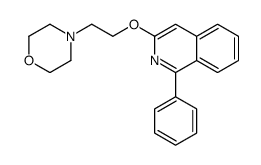 4-[2-(1-phenylisoquinolin-3-yl)oxyethyl]morpholine Structure