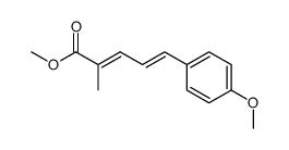 (2E,4E)-5-(4-Methoxy-phenyl)-2-methyl-penta-2,4-dienoic acid methyl ester结构式