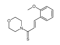 3-(2-methoxyphenyl)-1-morpholin-4-ylprop-2-ene-1-thione结构式