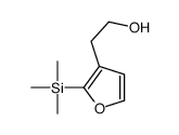 2-(2-trimethylsilylfuran-3-yl)ethanol结构式