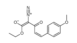 4-diazonio-5-ethoxy-1-(4-methoxyphenyl)-5-oxopenta-1,3-dien-3-olate Structure