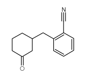 2-[(3-oxocyclohexyl)methyl]benzonitrile structure