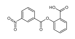 2-(3-nitrobenzoyl)oxybenzoic acid Structure