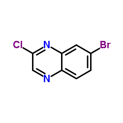 7-溴-2-氯喹喔啉结构式