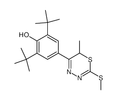 5-(3,5-di-tert-butyl-4-hydroxyphenyl)-6-methyl-2-methylthio-6H-1,3,4-thiadiazine Structure