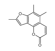 5,6,8-trimethylfuro[2,3-h]chromen-2-one Structure