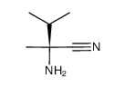 (S)-2-amino-2,3-dimethylbutyronitrile结构式