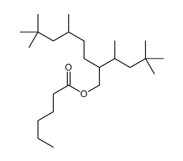 [2-(4,4-dimethylpentan-2-yl)-5,7,7-trimethyloctyl] hexanoate结构式