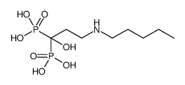 Phosphonic acid, P,P'-[1-hydroxy-3-(pentylamino)propylidene]bis结构式