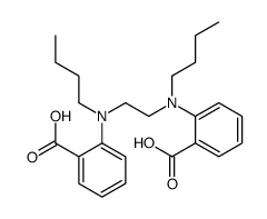 2-[butyl-[2-(N-butyl-2-carboxyanilino)ethyl]amino]benzoic acid结构式