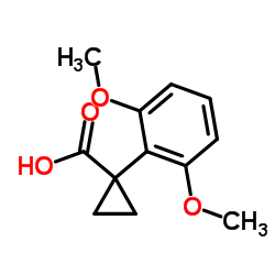 1-(2,6-Dimethoxyphenyl)cyclopropanecarboxylic acid Structure