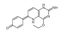 4-(2-amino-4-ethoxy-5H-pyrido[3,2-d]pyrimidin-6-ylidene)cyclohexa-2,5-dien-1-one结构式