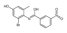 N-(2-bromo-4-hydroxy-6-methylphenyl)-3-nitrobenzamide Structure