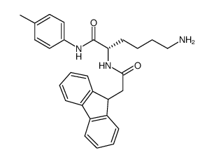 (S)-6-Amino-2-(2-9H-fluoren-9-yl-acetylamino)-hexanoic acid p-tolylamide结构式