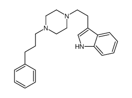 3-[2-[4-(3-phenylpropyl)piperazin-1-yl]ethyl]-1H-indole结构式