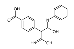 4-(1-amino-3-anilino-1,3-dioxopropan-2-yl)benzoic acid Structure