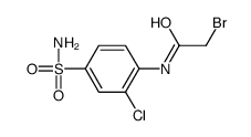 2-bromo-N-(2-chloro-4-sulfamoylphenyl)acetamide Structure