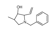(2S,3R,4S)-1-benzyl-2-ethenyl-4-methylpyrrolidin-3-ol Structure