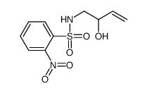 N-(2-hydroxybut-3-enyl)-2-nitrobenzenesulfonamide Structure