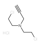 N,N-bis(2-chloroethyl)prop-2-yn-1-amine structure