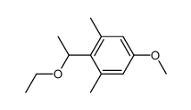 2-(1-ethoxyethyl)-5-methoxy-1,3-dimethylbenzene结构式