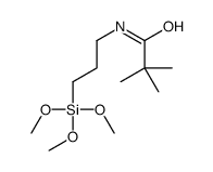 2,2-dimethyl-N-(3-trimethoxysilylpropyl)propanamide结构式