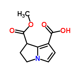7-(甲氧基羰基)-6,7-二氢-5H-吡咯啉-1-羧酸结构式