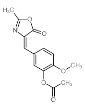 5(4H)-Oxazolone,4-[[3-(acetyloxy)-4-methoxyphenyl]methylene]-2-methyl- picture