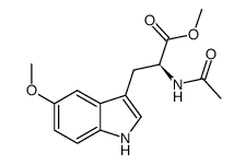 Nα-acetyl-5-methoxy-L-tryptophan methyl ester Structure