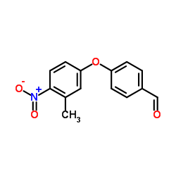 4-(3-Methyl-4-nitrophenoxy)benzaldehyde结构式