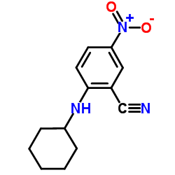 2-(Cyclohexylamino)-5-nitrobenzonitrile Structure