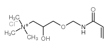 [2-hydroxy-3-[(prop-2-enoylamino)methoxy]propyl]-trimethylazanium,chloride Structure